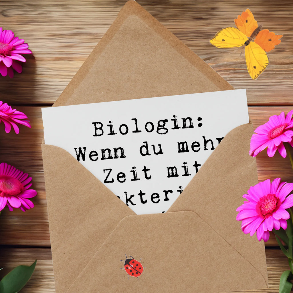 Deluxe Karte Spruch Biologin Bakterienliebe Grußkarte, Hochwertige Grußkarte, Hochzeitskarte, Einladungskarte, Klappkarte, Karte, Hochwertige Klappkarte, Geburtstagskarte, Glückwunschkarte, Beruf, Ausbildung, Jubiläum, Abschied, Rente, Kollege, Kollegin, Geschenk, Schenken, Arbeitskollege, Mitarbeiter, Firma, Danke, Dankeschön