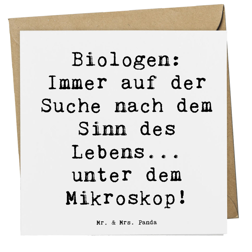 Deluxe Card Saying Biologen: Immer auf der Suche nach dem Sinn des Lebens... unter dem Mikroskop! Karte, Einladungskarte, Klappkarte, Grußkarte, Hochzeitskarte, Glückwunschkarte, Hochwertige Grußkarte, Geburtstagskarte, Hochwertige Klappkarte, Beruf, Ausbildung, Jubiläum, Abschied, Rente, Kollege, Kollegin, Geschenk, Schenken, Arbeitskollege, Mitarbeiter, Firma, Danke, Dankeschön
