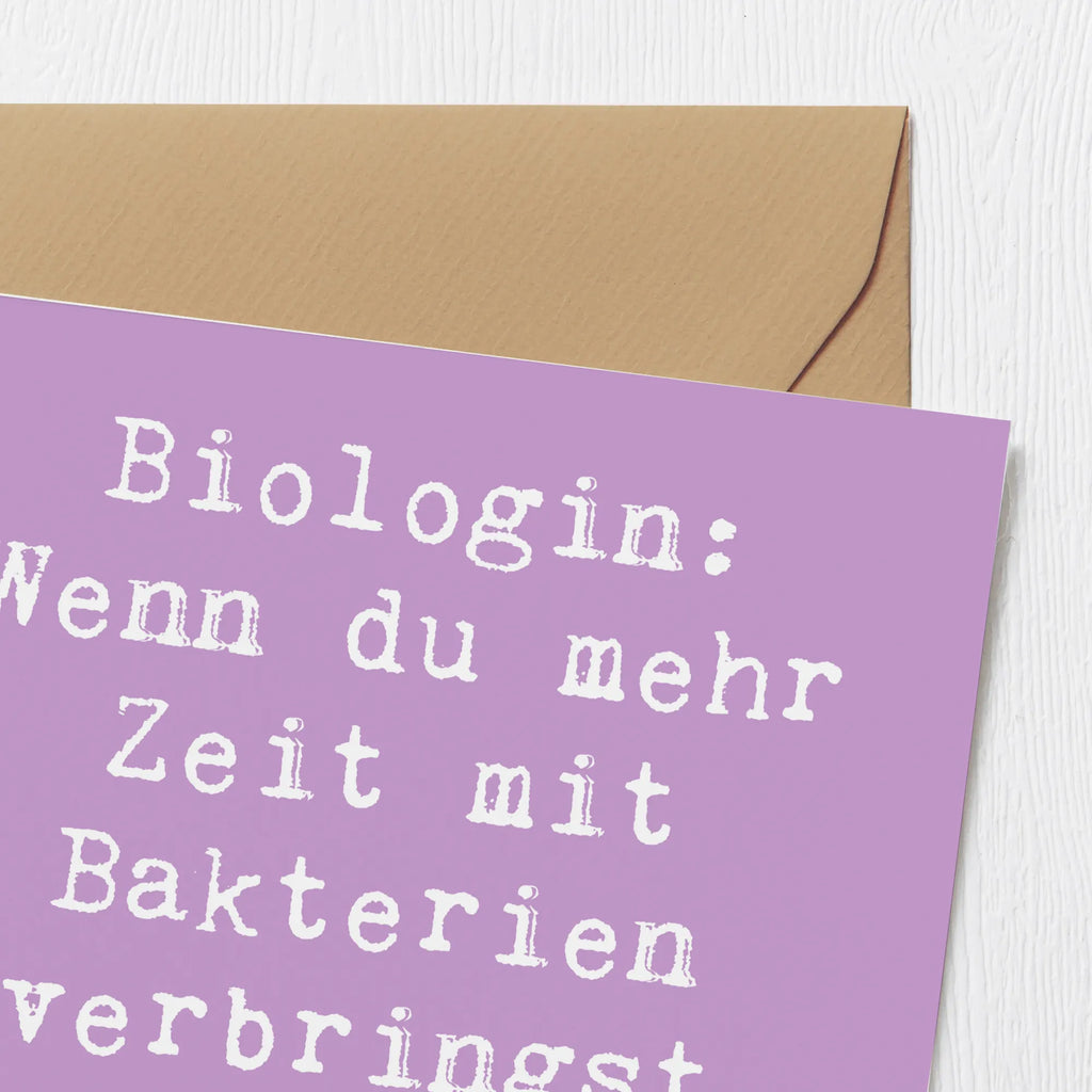 Deluxe Karte Spruch Biologin Bakterienliebe Grußkarte, Hochwertige Grußkarte, Hochzeitskarte, Einladungskarte, Klappkarte, Karte, Hochwertige Klappkarte, Geburtstagskarte, Glückwunschkarte, Beruf, Ausbildung, Jubiläum, Abschied, Rente, Kollege, Kollegin, Geschenk, Schenken, Arbeitskollege, Mitarbeiter, Firma, Danke, Dankeschön