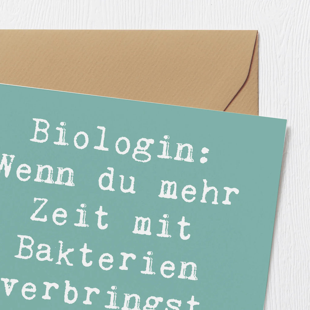 Deluxe Karte Spruch Biologin Bakterienliebe Grußkarte, Hochwertige Grußkarte, Hochzeitskarte, Einladungskarte, Klappkarte, Karte, Hochwertige Klappkarte, Geburtstagskarte, Glückwunschkarte, Beruf, Ausbildung, Jubiläum, Abschied, Rente, Kollege, Kollegin, Geschenk, Schenken, Arbeitskollege, Mitarbeiter, Firma, Danke, Dankeschön