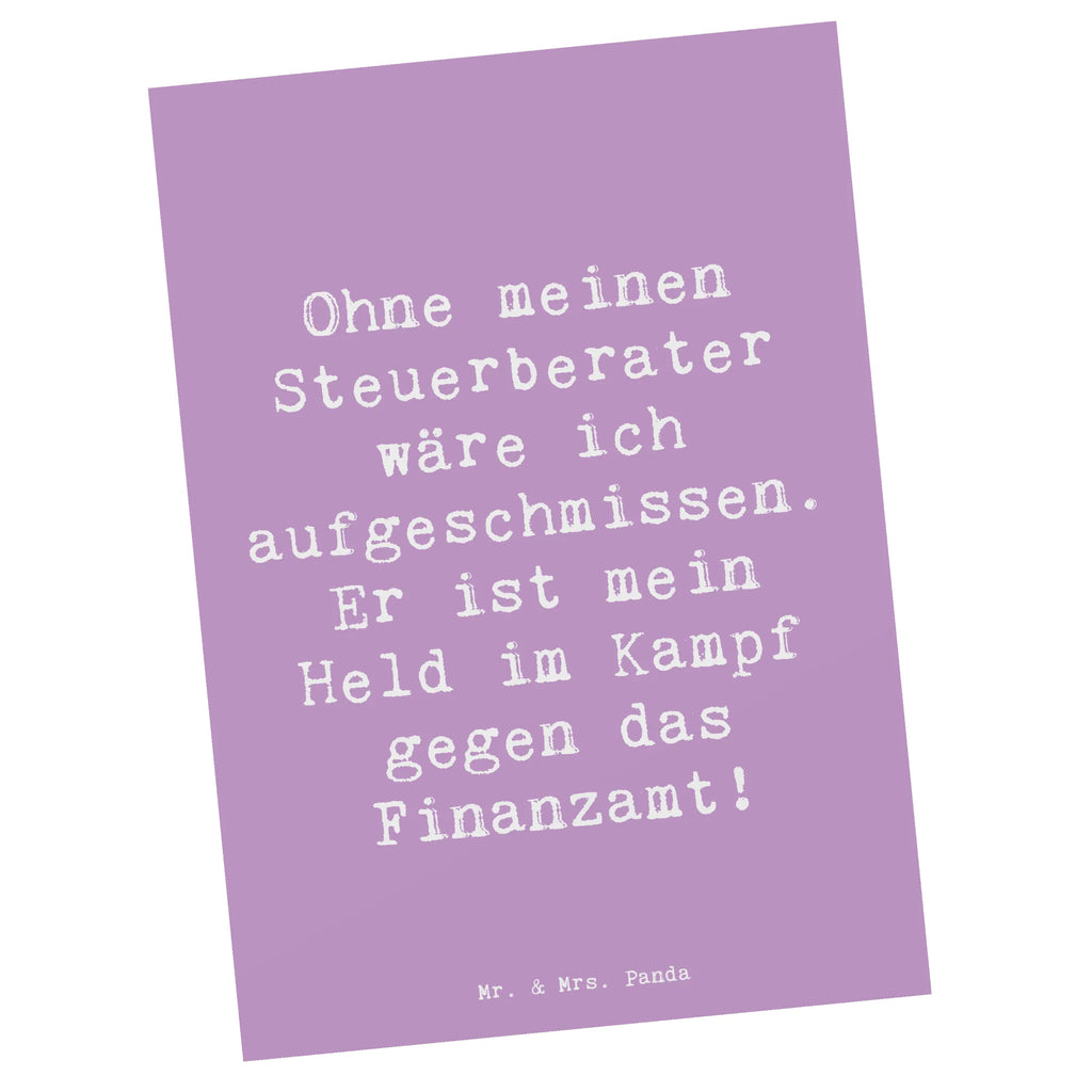 Postcard Saying Ohne meinen Steuerberater wäre ich aufgeschmissen. Er ist mein Held im Kampf gegen das Finanzamt! Ansichtskarten, Dankeskarte, Postkarte, Geburtstagskarte, Einladungskarten Geburtstag, Karte, Geschenkkarte, Einladung Geburtstag, Ansichtskarte, Einladungskarte, Grußkarte, Einladung, Beruf, Ausbildung, Jubiläum, Abschied, Rente, Kollege, Kollegin, Geschenk, Schenken, Arbeitskollege, Mitarbeiter, Firma, Danke, Dankeschön