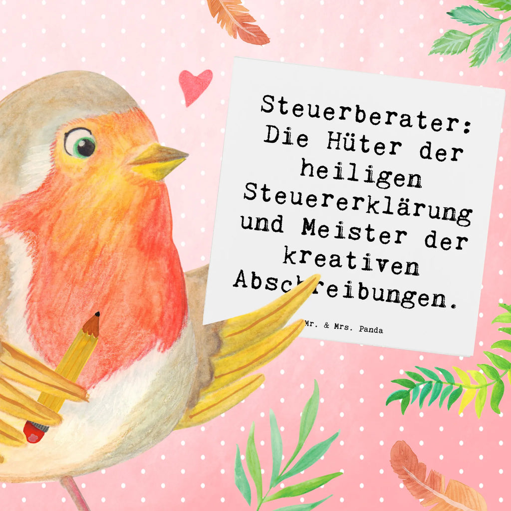 Deluxe Card Saying Steuerberater: Die Hüter der heiligen Steuererklärung und Meister der kreativen Abschreibungen. Karte, Klappkarte, Geburtstagskarte, Grußkarte, Einladungskarte, Hochwertige Klappkarte, Glückwunschkarte, Hochzeitskarte, Hochwertige Grußkarte, Beruf, Ausbildung, Jubiläum, Abschied, Rente, Kollege, Kollegin, Geschenk, Schenken, Arbeitskollege, Mitarbeiter, Firma, Danke, Dankeschön