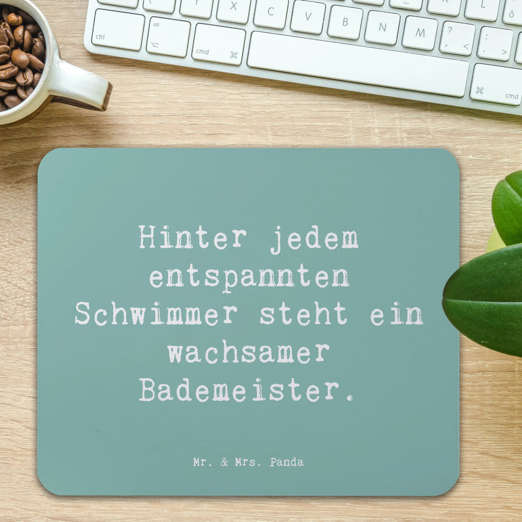 Mauspad Spruch Bademeister schützend PC Zubehör, Designer Mauspad, Mauspad, Mausunterlage, Arbeitszimmer, Mauspad Büro, Büroausstattung, Einzigartiges Mauspad, Computer zubehör, Mousepad, Beruf, Ausbildung, Jubiläum, Abschied, Rente, Kollege, Kollegin, Geschenk, Schenken, Arbeitskollege, Mitarbeiter, Firma, Danke, Dankeschön