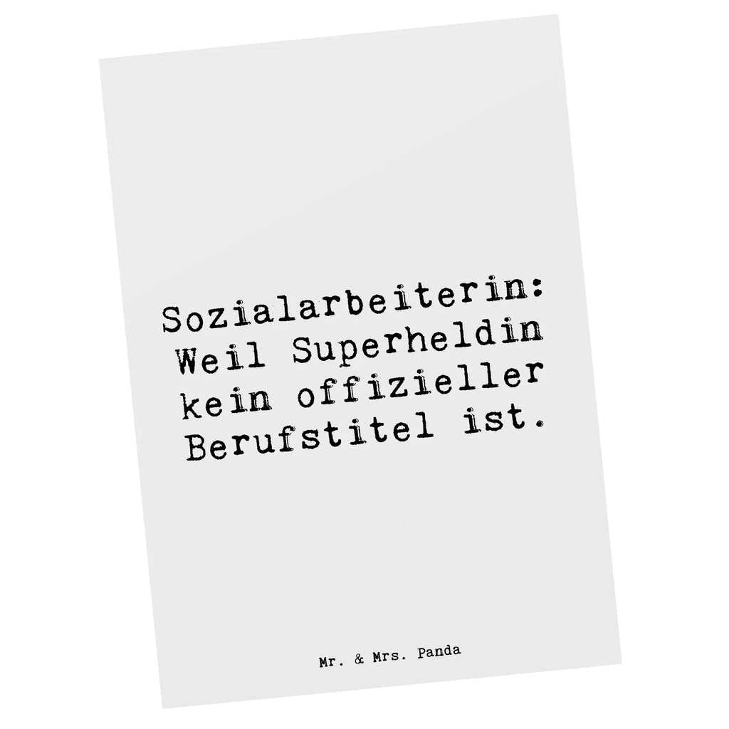 Postcard Saying Sozialarbeiterin: Weil Superheldin kein offizieller Berufstitel ist. Einladung Geburtstag, Ansichtskarten, Einladungskarte, Einladung, Ansichtskarte, Karte, Postkarte, Geschenkkarte, Grußkarte, Einladungskarten Geburtstag, Dankeskarte, Geburtstagskarte, Beruf, Ausbildung, Jubiläum, Abschied, Rente, Kollege, Kollegin, Geschenk, Schenken, Arbeitskollege, Mitarbeiter, Firma, Danke, Dankeschön
