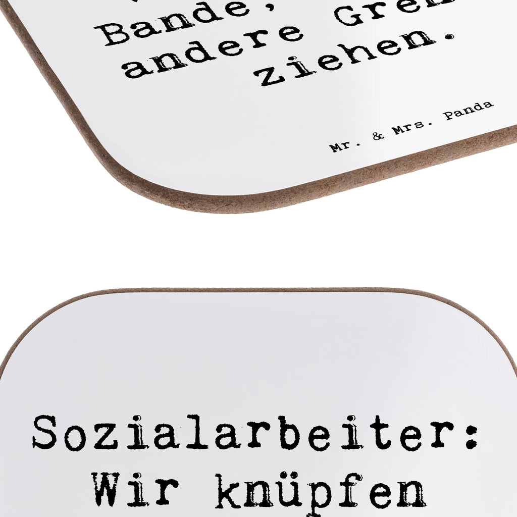 Square coaster Saying Sozialarbeiter: Wir knüpfen Bande, während andere Grenzen ziehen. Untersetzer Design, Untersetzer, Untersetzer für Gläser, Bierdeckel, Untersetzer Holz, Holzuntersetzer, Untersetzer aus Holz, Glasuntersetzer, Untersetzer Gläser, Korkuntersetzer, Tassen Untersetzer, Getränkeuntersetzer, Beruf, Ausbildung, Jubiläum, Abschied, Rente, Kollege, Kollegin, Geschenk, Schenken, Arbeitskollege, Mitarbeiter, Firma, Danke, Dankeschön