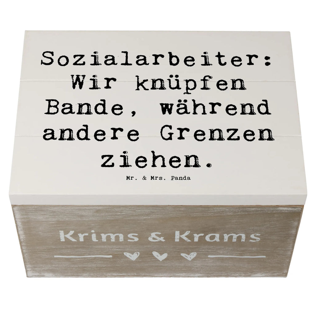 Holzkiste Spruch Sozialarbeiterin Bande knüpfen XXL, Aufbewahrungsbox, Schatulle, Schatzkiste, Truhe, Erinnerungskiste, Geschenkbox, Geschenkdose, Holzkiste, Dekokiste, Kiste, Erinnerungsbox, Beruf, Ausbildung, Jubiläum, Abschied, Rente, Kollege, Kollegin, Geschenk, Schenken, Arbeitskollege, Mitarbeiter, Firma, Danke, Dankeschön