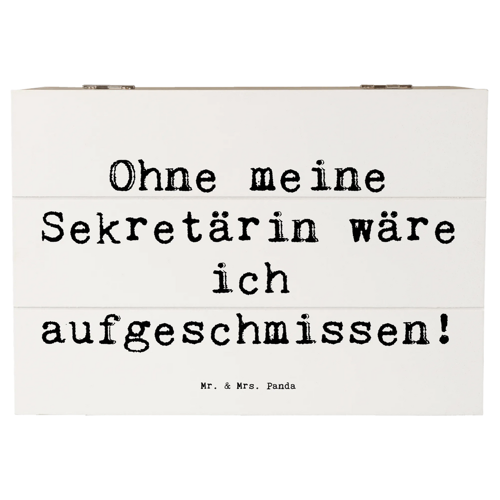 Holzkiste Spruch Ohne meine Sekretärin wäre ich aufgeschmissen! Dekokiste, Schatulle, Aufbewahrungsbox, Geschenkbox, Geschenkdose, Schatzkiste, Kiste, Erinnerungsbox, XXL, Erinnerungskiste, Truhe, Holzkiste, Beruf, Ausbildung, Jubiläum, Abschied, Rente, Kollege, Kollegin, Geschenk, Schenken, Arbeitskollege, Mitarbeiter, Firma, Danke, Dankeschön