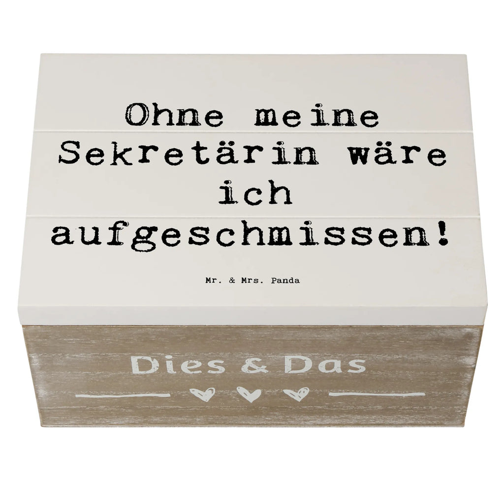 Holzkiste Spruch Ohne meine Sekretärin wäre ich aufgeschmissen! Dekokiste, Schatulle, Aufbewahrungsbox, Geschenkbox, Geschenkdose, Schatzkiste, Kiste, Erinnerungsbox, XXL, Erinnerungskiste, Truhe, Holzkiste, Beruf, Ausbildung, Jubiläum, Abschied, Rente, Kollege, Kollegin, Geschenk, Schenken, Arbeitskollege, Mitarbeiter, Firma, Danke, Dankeschön