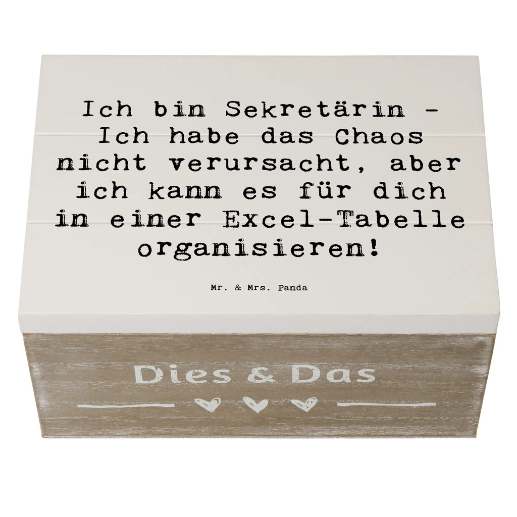 Holzkiste Spruch Ich bin Sekretärin - Ich habe das Chaos nicht verursacht, aber ich kann es für dich in einer Excel-Tabelle organisieren! Truhe, Erinnerungskiste, Aufbewahrungsbox, Dekokiste, Kiste, Schatulle, Geschenkbox, Schatzkiste, Erinnerungsbox, Holzkiste, XXL, Geschenkdose, Beruf, Ausbildung, Jubiläum, Abschied, Rente, Kollege, Kollegin, Geschenk, Schenken, Arbeitskollege, Mitarbeiter, Firma, Danke, Dankeschön