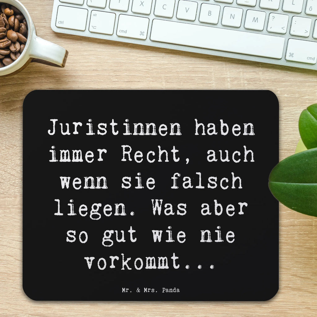 Mouse mat Saying Juristinnen haben immer Recht, auch wenn sie falsch liegen. Was aber so gut wie nie vorkommt... Computer zubehör, Mousepad, Arbeitszimmer, PC Zubehör, Mausunterlage, Designer Mauspad, Mauspad, Mauspad Büro, Einzigartiges Mauspad, Büroausstattung, Beruf, Ausbildung, Jubiläum, Abschied, Rente, Kollege, Kollegin, Geschenk, Schenken, Arbeitskollege, Mitarbeiter, Firma, Danke, Dankeschön