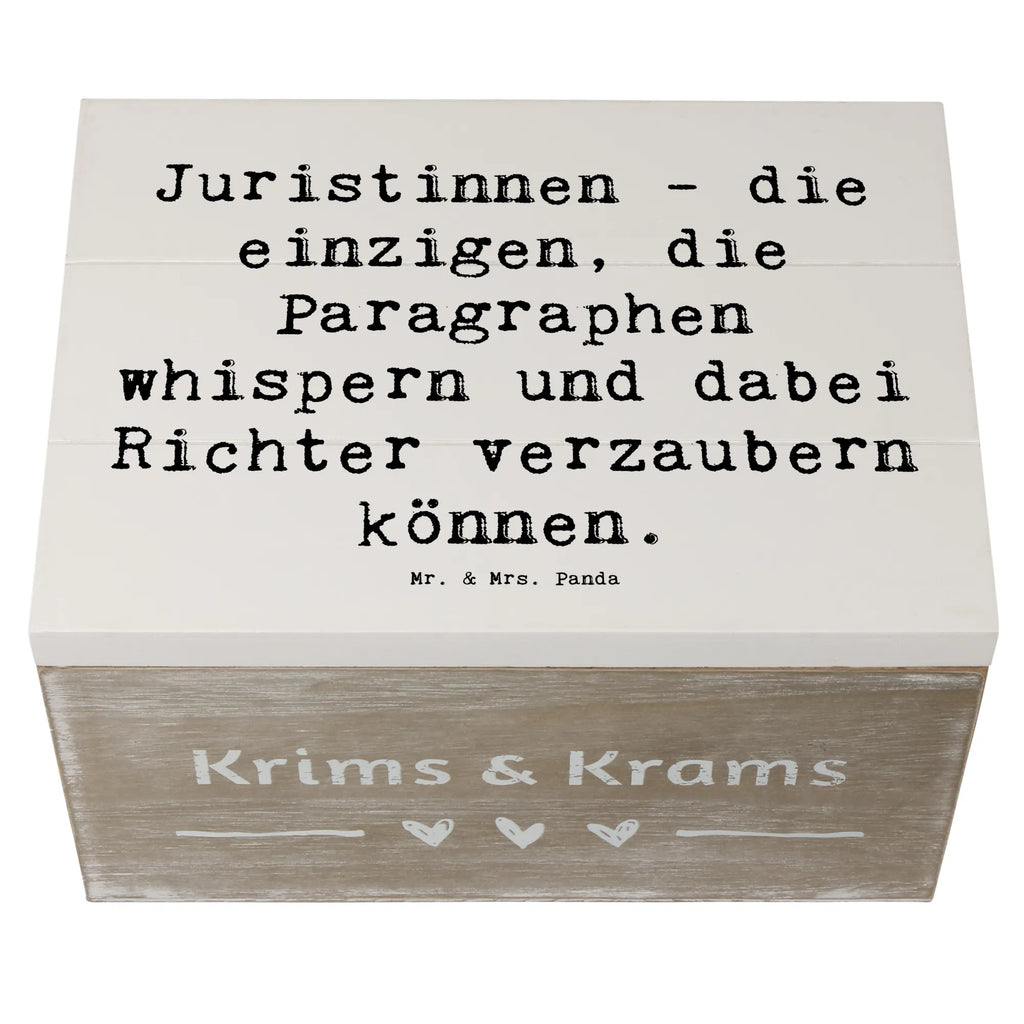 Wooden chest Saying Juristinnen - die einzigen, die Paragraphen whispern und dabei Richter verzaubern können. Holzkiste, Erinnerungskiste, Dekokiste, Schatzkiste, Geschenkdose, Truhe, Erinnerungsbox, Geschenkbox, XXL, Kiste, Aufbewahrungsbox, Schatulle, Beruf, Ausbildung, Jubiläum, Abschied, Rente, Kollege, Kollegin, Geschenk, Schenken, Arbeitskollege, Mitarbeiter, Firma, Danke, Dankeschön
