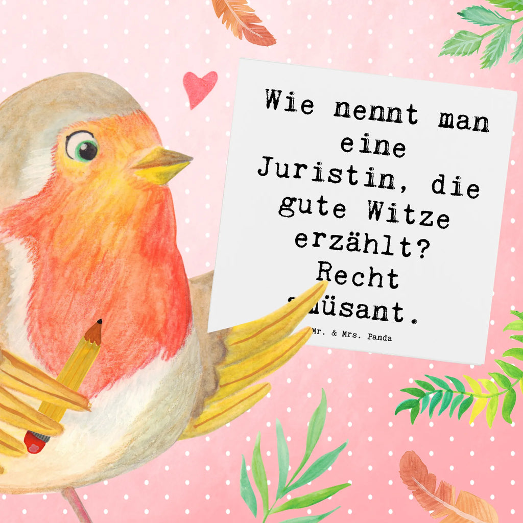 Deluxe Card Saying Wie nennt man eine Juristin, die gute Witze erzählt? Recht amüsant. Hochzeitskarte, Einladungskarte, Klappkarte, Grußkarte, Geburtstagskarte, Karte, Glückwunschkarte, Hochwertige Grußkarte, Hochwertige Klappkarte, Beruf, Ausbildung, Jubiläum, Abschied, Rente, Kollege, Kollegin, Geschenk, Schenken, Arbeitskollege, Mitarbeiter, Firma, Danke, Dankeschön