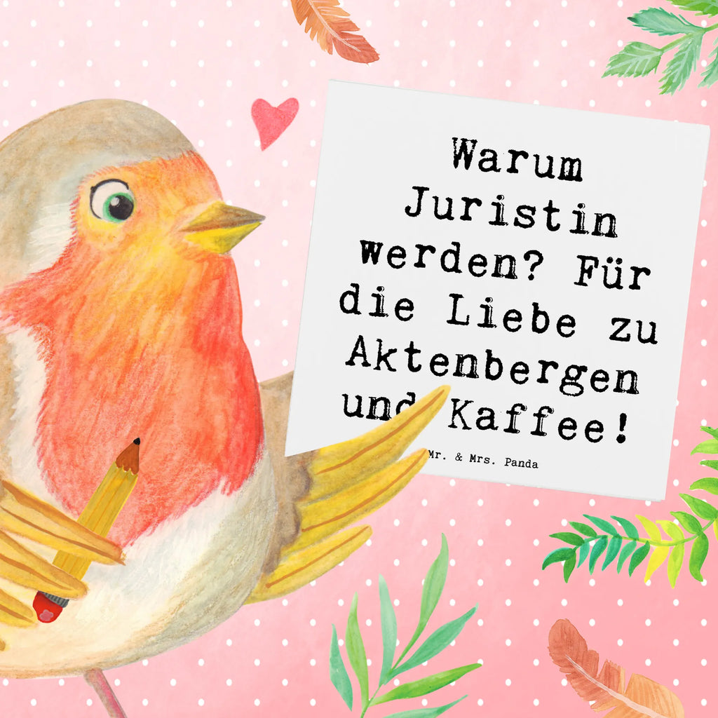 Deluxe Card Saying Warum Juristin werden? Für die Liebe zu Aktenbergen und Kaffee! Grußkarte, Geburtstagskarte, Einladungskarte, Karte, Hochwertige Grußkarte, Hochwertige Klappkarte, Glückwunschkarte, Hochzeitskarte, Klappkarte, Beruf, Ausbildung, Jubiläum, Abschied, Rente, Kollege, Kollegin, Geschenk, Schenken, Arbeitskollege, Mitarbeiter, Firma, Danke, Dankeschön
