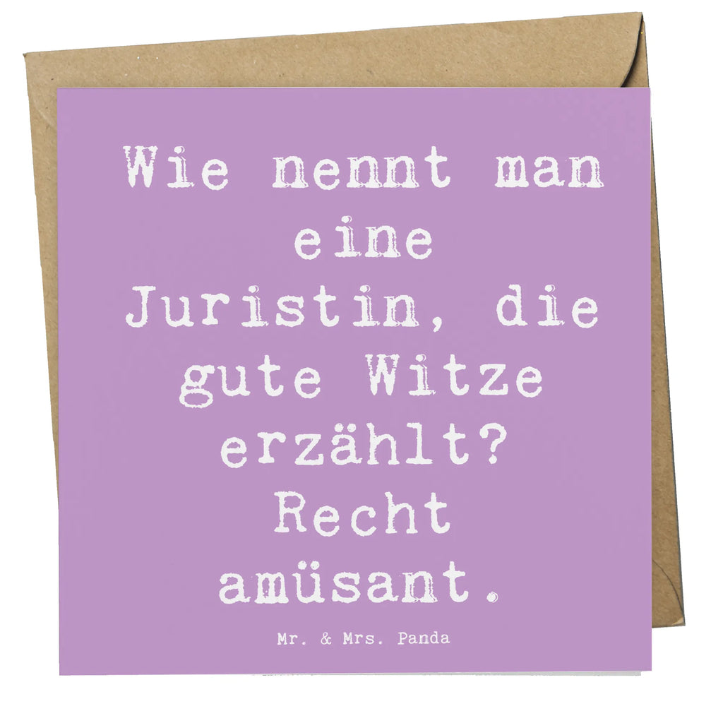 Deluxe Card Saying Wie nennt man eine Juristin, die gute Witze erzählt? Recht amüsant. Hochzeitskarte, Einladungskarte, Klappkarte, Grußkarte, Geburtstagskarte, Karte, Glückwunschkarte, Hochwertige Grußkarte, Hochwertige Klappkarte, Beruf, Ausbildung, Jubiläum, Abschied, Rente, Kollege, Kollegin, Geschenk, Schenken, Arbeitskollege, Mitarbeiter, Firma, Danke, Dankeschön