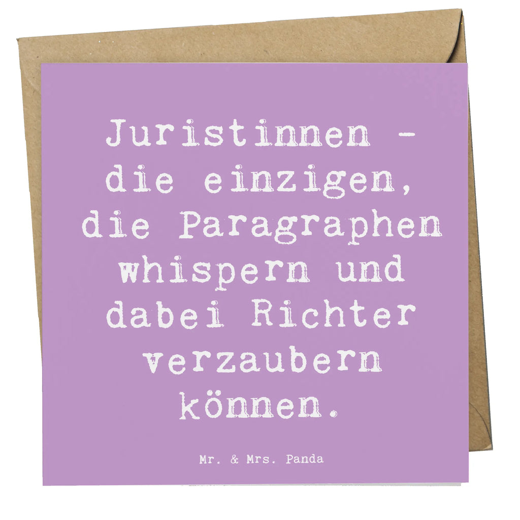 Deluxe Card Saying Juristinnen - die einzigen, die Paragraphen whispern und dabei Richter verzaubern können. Karte, Grußkarte, Hochwertige Klappkarte, Einladungskarte, Hochwertige Grußkarte, Geburtstagskarte, Hochzeitskarte, Klappkarte, Glückwunschkarte, Beruf, Ausbildung, Jubiläum, Abschied, Rente, Kollege, Kollegin, Geschenk, Schenken, Arbeitskollege, Mitarbeiter, Firma, Danke, Dankeschön