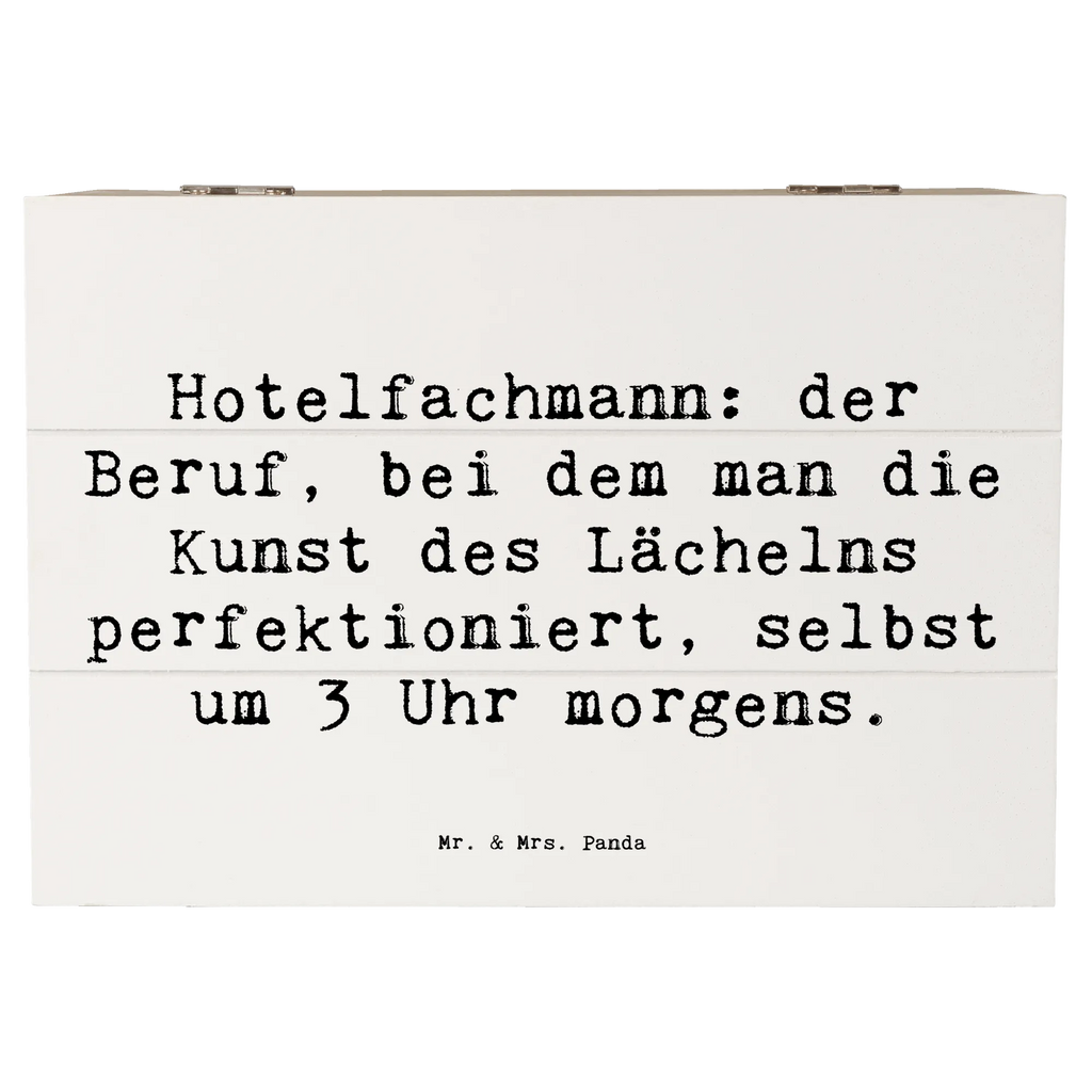 Holzkiste Spruch Hotelfachmann: der Beruf, bei dem man die Kunst des Lächelns perfektioniert, selbst um 3 Uhr morgens. Erinnerungsbox, Schatzkiste, Kiste, Geschenkdose, Truhe, XXL, Erinnerungskiste, Aufbewahrungsbox, Holzkiste, Dekokiste, Geschenkbox, Schatulle, Beruf, Ausbildung, Jubiläum, Abschied, Rente, Kollege, Kollegin, Geschenk, Schenken, Arbeitskollege, Mitarbeiter, Firma, Danke, Dankeschön