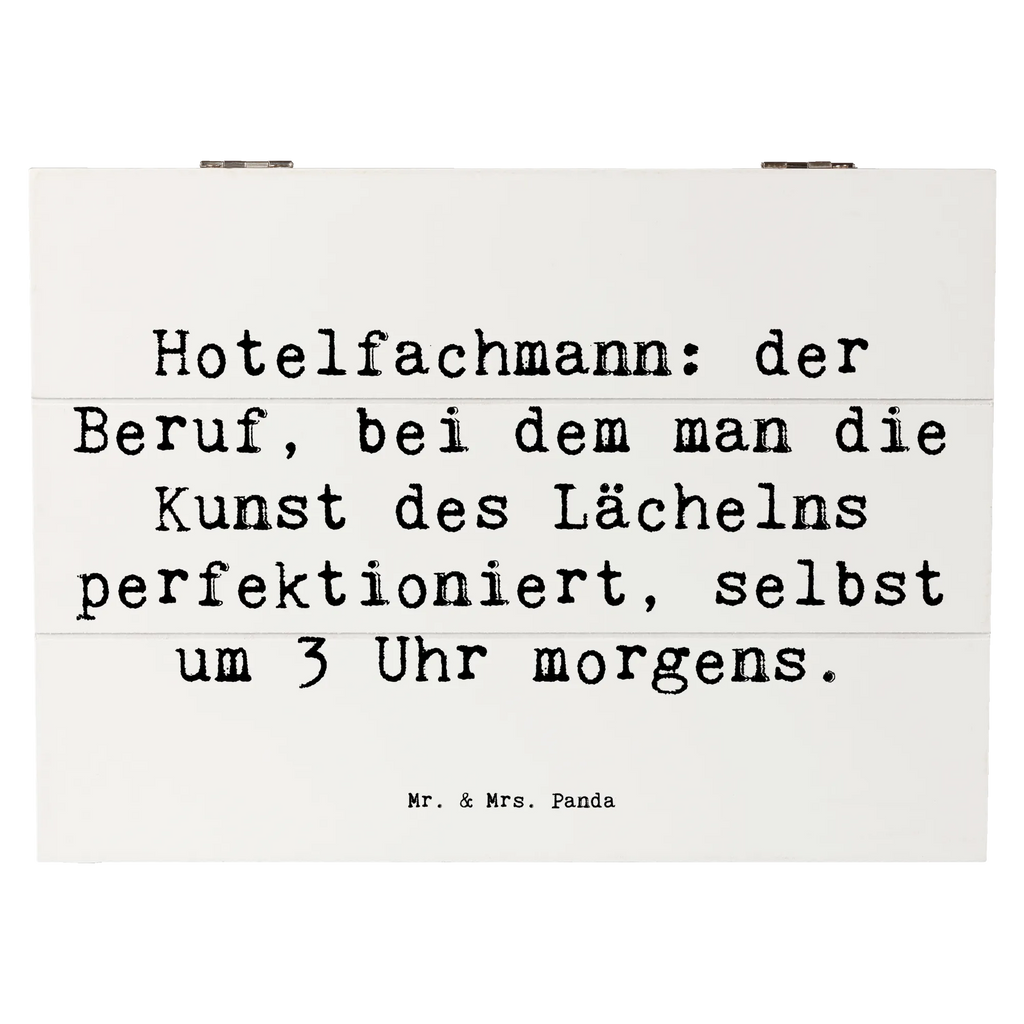 Holzkiste Spruch Hotelfachmann: der Beruf, bei dem man die Kunst des Lächelns perfektioniert, selbst um 3 Uhr morgens. Erinnerungsbox, Schatzkiste, Kiste, Geschenkdose, Truhe, XXL, Erinnerungskiste, Aufbewahrungsbox, Holzkiste, Dekokiste, Geschenkbox, Schatulle, Beruf, Ausbildung, Jubiläum, Abschied, Rente, Kollege, Kollegin, Geschenk, Schenken, Arbeitskollege, Mitarbeiter, Firma, Danke, Dankeschön