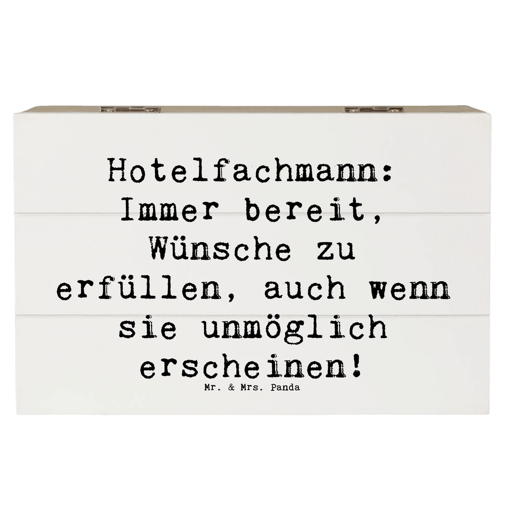 Wooden chest Saying Hotelfachmann: Immer bereit, Wünsche zu erfüllen, auch wenn sie unmöglich erscheinen! Erinnerungskiste, Geschenkdose, Kiste, Schatzkiste, Geschenkbox, Erinnerungsbox, Truhe, XXL, Schatulle, Dekokiste, Holzkiste, Aufbewahrungsbox, Beruf, Ausbildung, Jubiläum, Abschied, Rente, Kollege, Kollegin, Geschenk, Schenken, Arbeitskollege, Mitarbeiter, Firma, Danke, Dankeschön