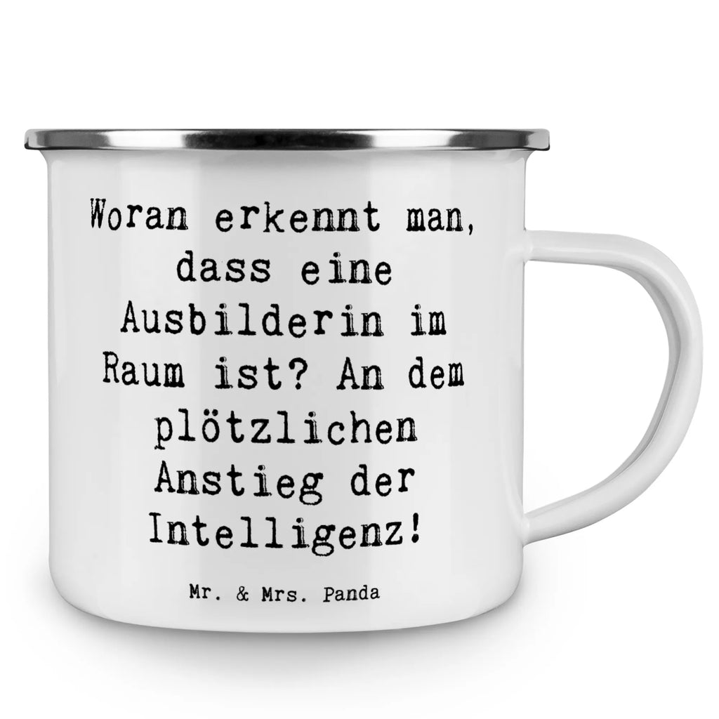 Enamel camping mug Saying Woran erkennt man, dass eine Ausbilderin im Raum ist? An dem plötzlichen Anstieg der Intelligenz! Tasse Camping, Metalltasse für Camping, Camping Tassen, Emaille Becher Camping, Trinkbecher, Metalltasse, Blechtasse, Emailletasse, Emaille Campingbecher, Camping Tasse Metall, Emaille Trinkbecher, Kaffee Blechtasse, Camping Tassen Emaille, Outdoor Tasse, Emaille Tassen, Camping Becher, Outdoor Becher, Blechtassen, Metall Tasse, Emaille Becher, Tasse Emaille, Campingtasse, Camping Becher Edelstahl, Emaille Tasse, Campingbecher, Campingtassen, Edelstahl Trinkbecher, Camping Tasse Emaille, Emaille Tasse Camping, Blechtasse Outdoor, Beruf, Ausbildung, Jubiläum, Abschied, Rente, Kollege, Kollegin, Geschenk, Schenken, Arbeitskollege, Mitarbeiter, Firma, Danke, Dankeschön