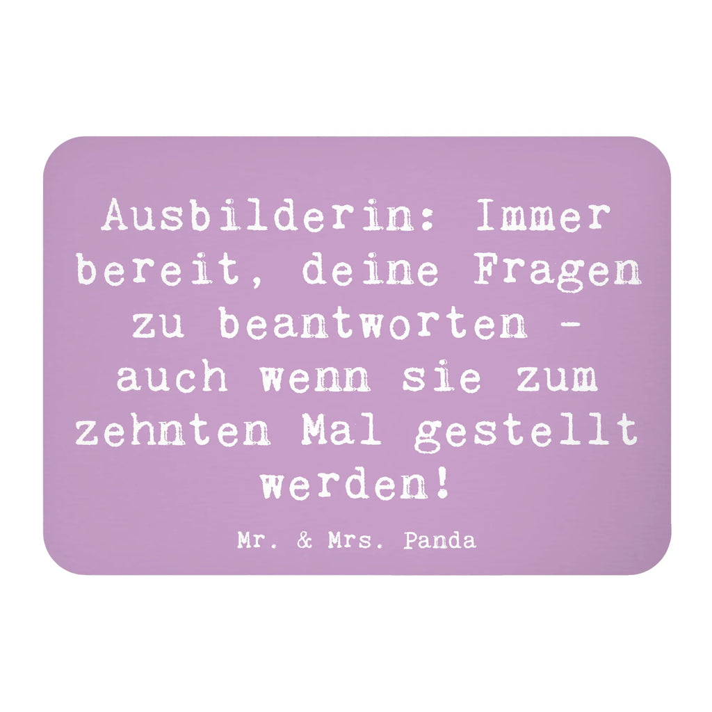 Magnet Spruch Ausbilderin: Immer bereit, deine Fragen zu beantworten - auch wenn sie zum zehnten Mal gestellt werden! Notiz Magnet, Motivmagnete, Dekomagnet, Souvenir Magnet, Kühlschrankmagnet, Whiteboard Magnet, Kühlschrank Dekoration, Pinnwandmagnet, Beruf, Ausbildung, Jubiläum, Abschied, Rente, Kollege, Kollegin, Geschenk, Schenken, Arbeitskollege, Mitarbeiter, Firma, Danke, Dankeschön