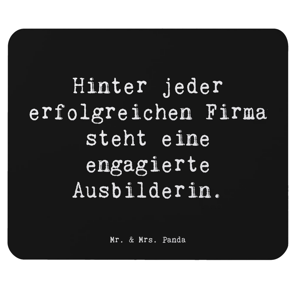 Mouse mat Saying Hinter jeder erfolgreichen Firma steht eine engagierte Ausbilderin. Büroausstattung, Mauspad, Computer, Mausmatte, Bürobedarf, Mausunterlage, Lernen, Schenken, PC Zubehör, Home Office, Mauspad Büro, Arbeitszimmer, Designer Mauspad, Laptop, Mousepad, Einzigartiges Mauspad, Computer zubehör, Geschenk, Jubiläum, Danke, Dankeschön, Beruf, Ausbildung, Abschied, Rente, Kollege, Kollegin, Arbeitskollege, Mitarbeiter, Firma