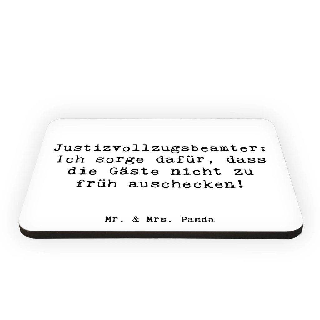 Magnet Spruch Justizvollzugsbeamter: Ich sorge dafür, dass die Gäste nicht zu früh auschecken! Whiteboard Magnet, Pinnwandmagnet, Souvenir Magnet, Kühlschrank Dekoration, Motivmagnete, Notiz Magnet, Kühlschrankmagnet, Dekomagnet, Beruf, Ausbildung, Jubiläum, Abschied, Rente, Kollege, Kollegin, Geschenk, Schenken, Arbeitskollege, Mitarbeiter, Firma, Danke, Dankeschön