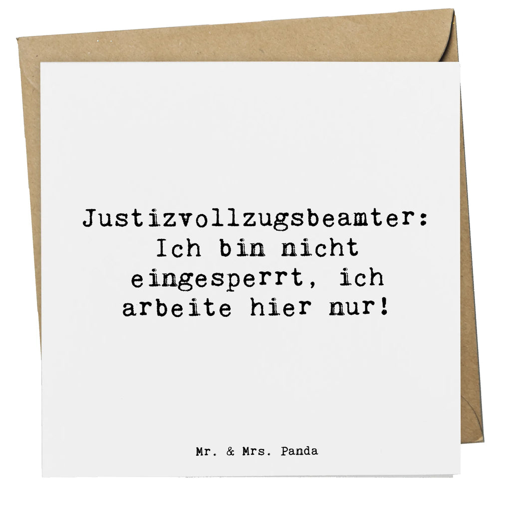 Deluxe Karte Spruch Justizvollzugsbeamter: Ich bin nicht eingesperrt, ich arbeite hier nur! Glückwunschkarte, Hochwertige Grußkarte, Hochwertige Klappkarte, Karte, Geburtstagskarte, Grußkarte, Hochzeitskarte, Einladungskarte, Klappkarte, Beruf, Ausbildung, Jubiläum, Abschied, Rente, Kollege, Kollegin, Geschenk, Schenken, Arbeitskollege, Mitarbeiter, Firma, Danke, Dankeschön