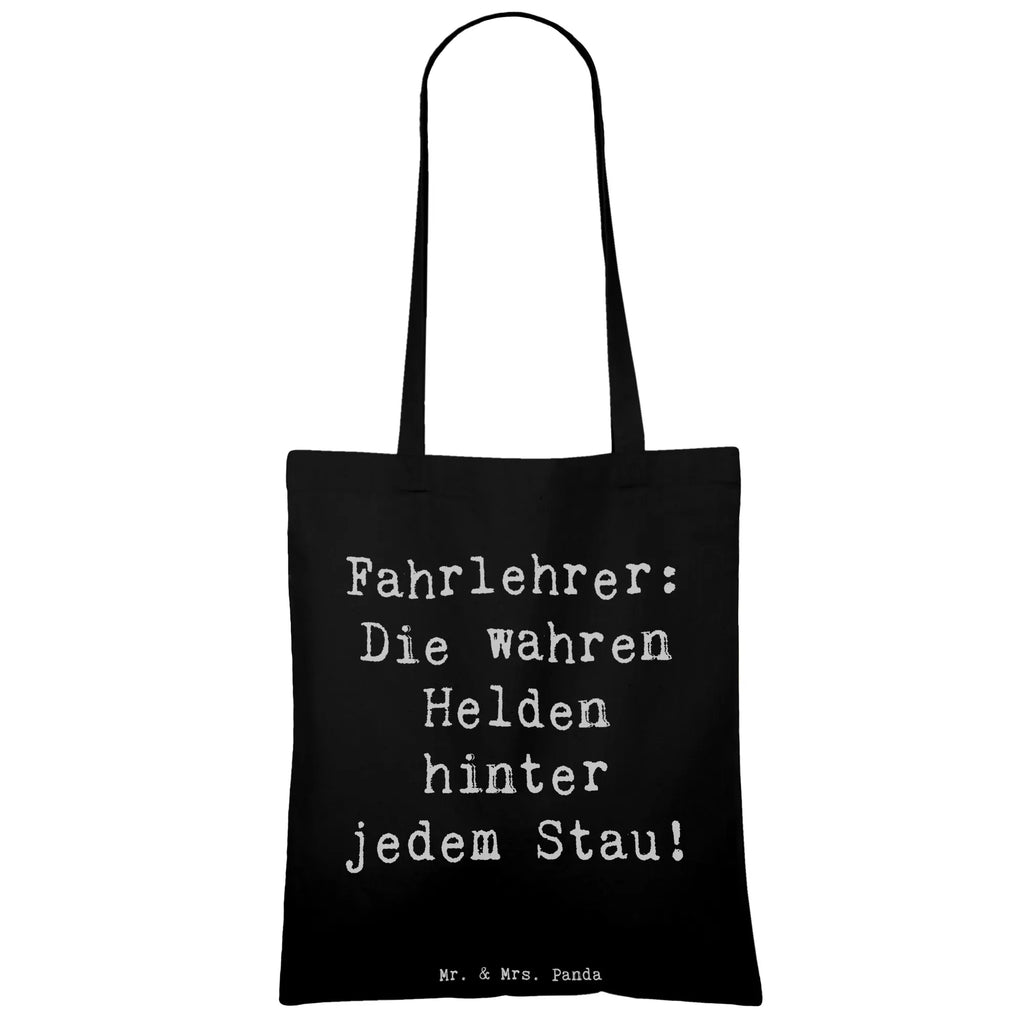 Tote bag Saying Fahrlehrer: Die wahren Helden hinter jedem Stau! Beuteltasche, Beutel, Einkaufstasche, Jutebeutel, Stoffbeutel, Tasche, Shopper, Umhängetasche, Strandtasche, Schultertasche, Stofftasche, Tragetasche, Badetasche, Jutetasche, Einkaufstüte, Laptoptasche, Beruf, Ausbildung, Jubiläum, Abschied, Rente, Kollege, Kollegin, Geschenk, Schenken, Arbeitskollege, Mitarbeiter, Firma, Danke, Dankeschön