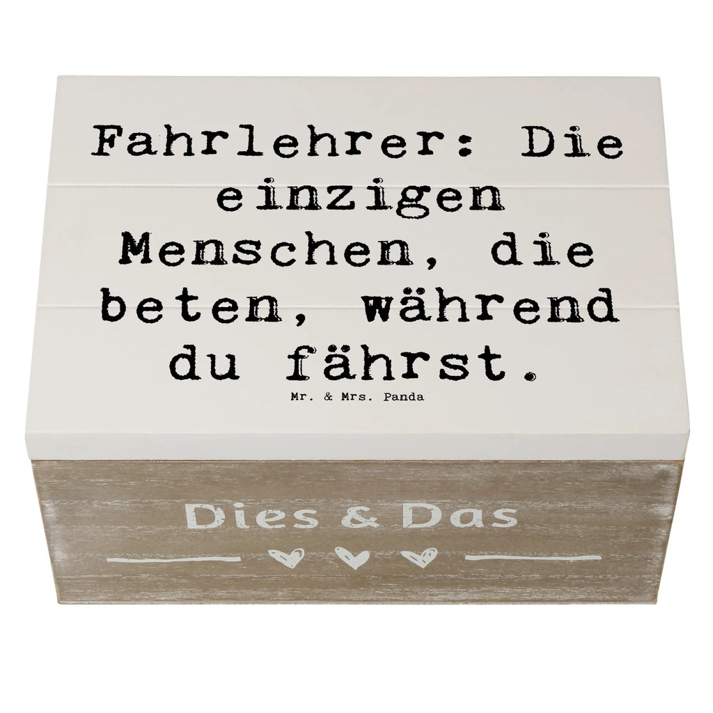 Wooden chest Saying Fahrlehrer: Die einzigen Menschen, die beten, während du fährst. Geschenkbox, Schatzkiste, XXL, Holzkiste, Erinnerungsbox, Truhe, Kiste, Erinnerungskiste, Dekokiste, Geschenkdose, Schatulle, Aufbewahrungsbox, Beruf, Ausbildung, Jubiläum, Abschied, Rente, Kollege, Kollegin, Geschenk, Schenken, Arbeitskollege, Mitarbeiter, Firma, Danke, Dankeschön