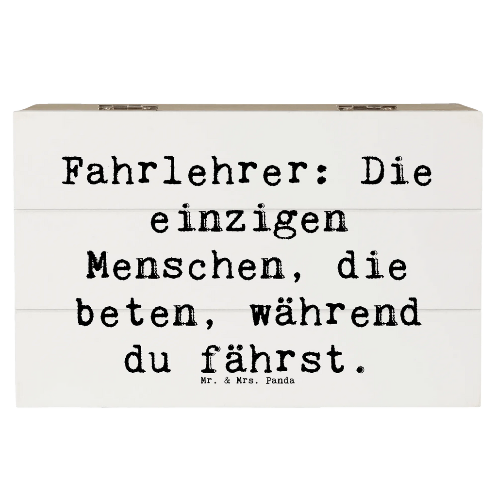 Wooden chest Saying Fahrlehrer: Die einzigen Menschen, die beten, während du fährst. Geschenkbox, Schatzkiste, XXL, Holzkiste, Erinnerungsbox, Truhe, Kiste, Erinnerungskiste, Dekokiste, Geschenkdose, Schatulle, Aufbewahrungsbox, Beruf, Ausbildung, Jubiläum, Abschied, Rente, Kollege, Kollegin, Geschenk, Schenken, Arbeitskollege, Mitarbeiter, Firma, Danke, Dankeschön