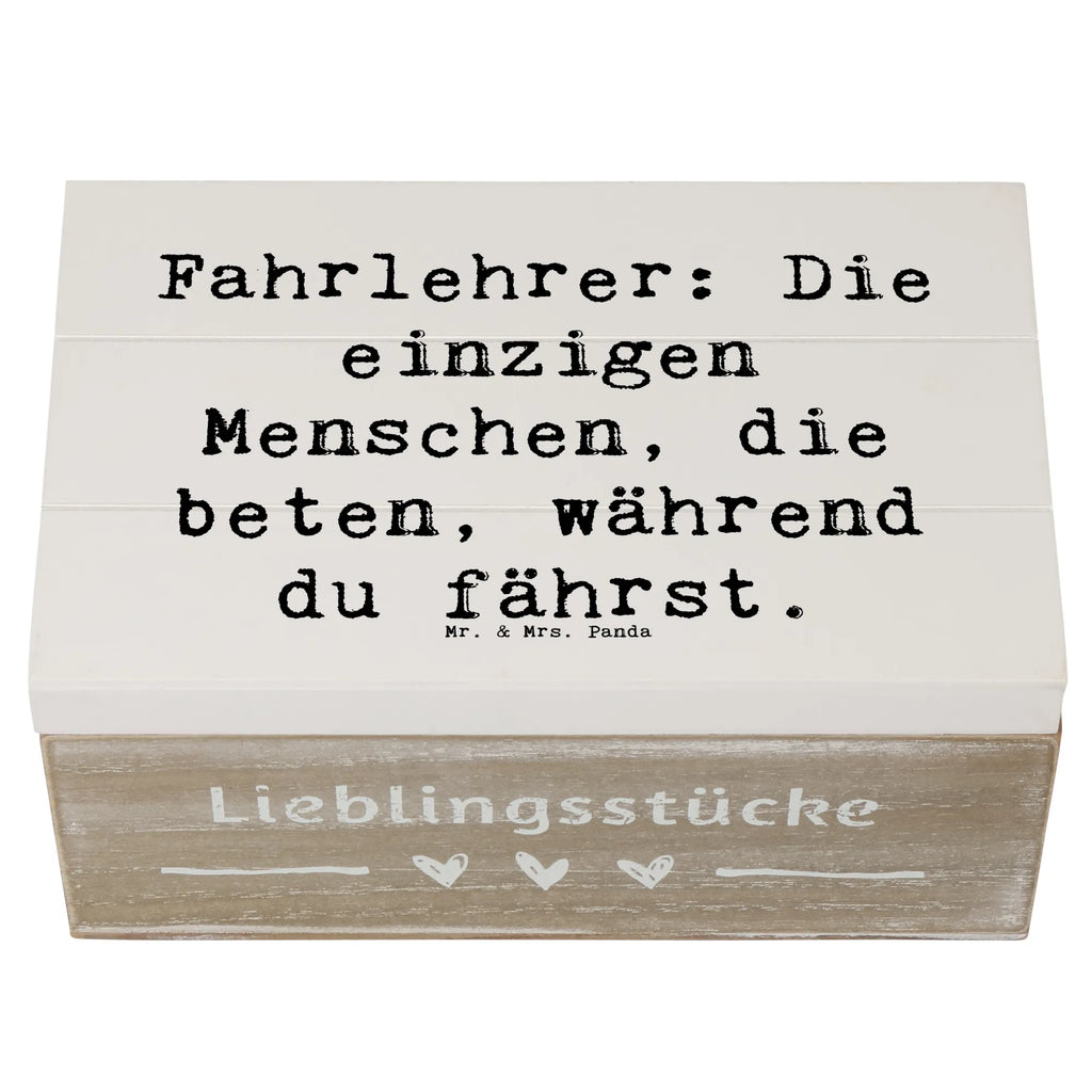 Wooden chest Saying Fahrlehrer: Die einzigen Menschen, die beten, während du fährst. Geschenkbox, Schatzkiste, XXL, Holzkiste, Erinnerungsbox, Truhe, Kiste, Erinnerungskiste, Dekokiste, Geschenkdose, Schatulle, Aufbewahrungsbox, Beruf, Ausbildung, Jubiläum, Abschied, Rente, Kollege, Kollegin, Geschenk, Schenken, Arbeitskollege, Mitarbeiter, Firma, Danke, Dankeschön
