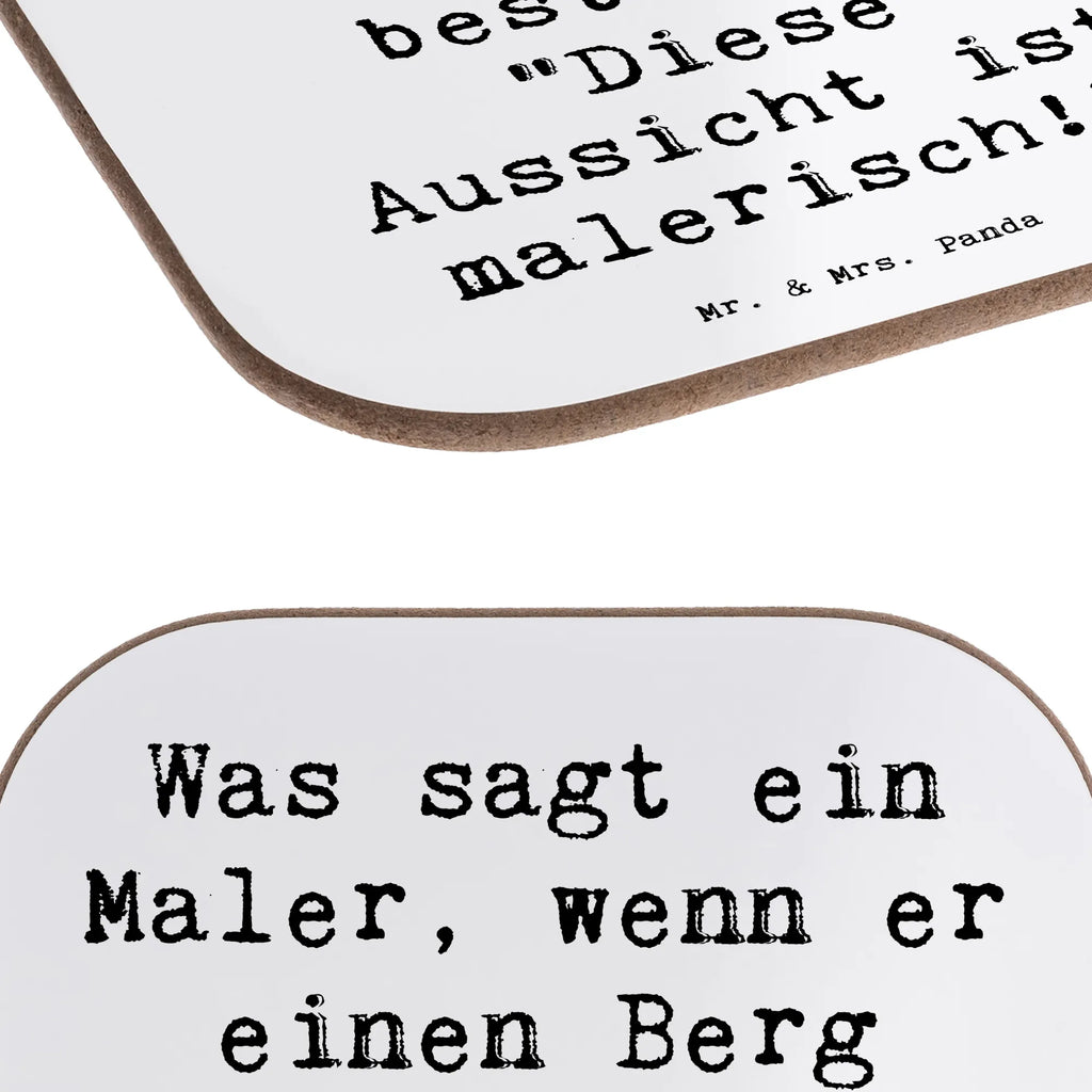 Square coaster Saying Was sagt ein Maler, wenn er einen Berg besteigt? "Diese Aussicht ist malerisch!" Tassen Untersetzer, Bierdeckel, Untersetzer aus Holz, Untersetzer Gläser, Untersetzer für Gläser, Getränkeuntersetzer, Glasuntersetzer, Untersetzer, Korkuntersetzer, Holzuntersetzer, Untersetzer Holz, Untersetzer Design, Beruf, Ausbildung, Jubiläum, Abschied, Rente, Kollege, Kollegin, Geschenk, Schenken, Arbeitskollege, Mitarbeiter, Firma, Danke, Dankeschön