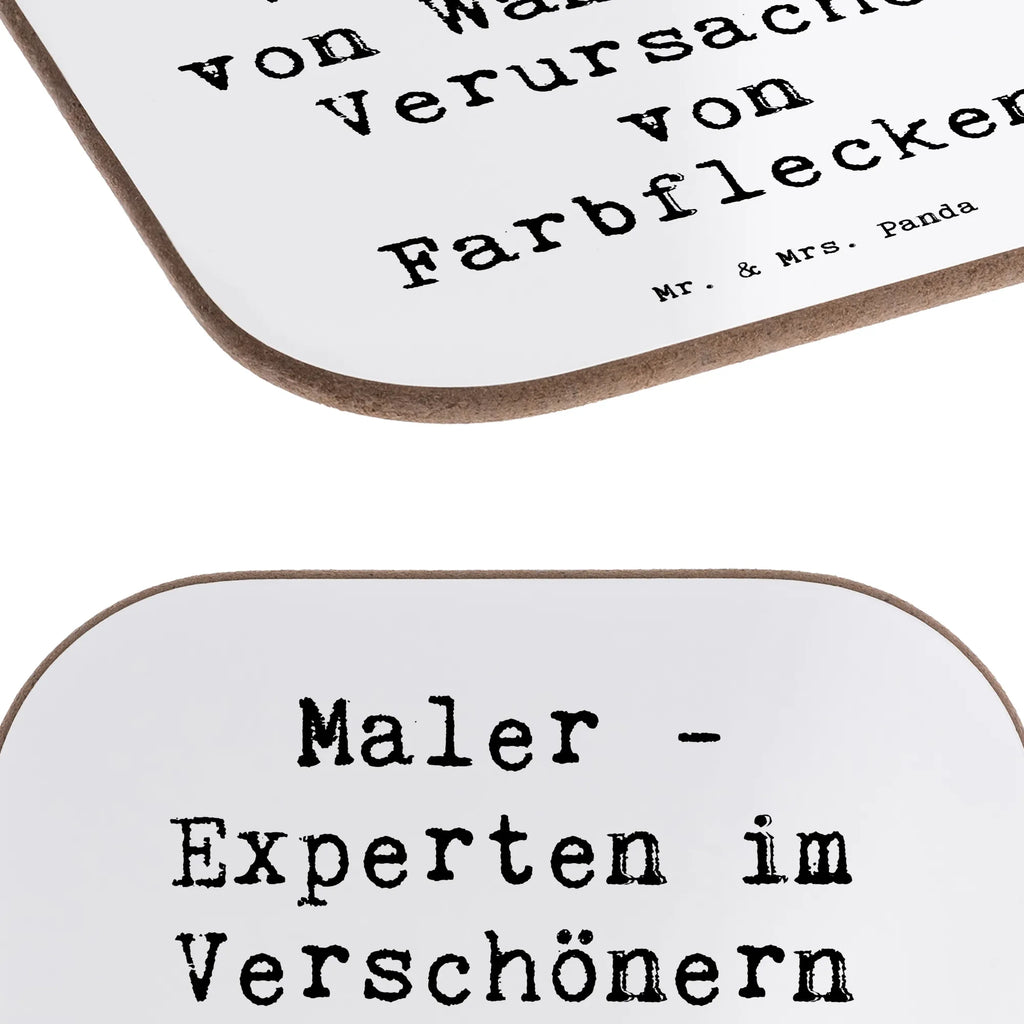Square coaster Saying Maler - Experten im Verschönern von Wänden und Verursachen von Farbflecken. Korkuntersetzer, Untersetzer, Glasuntersetzer, Getränkeuntersetzer, Untersetzer Design, Tassen Untersetzer, Untersetzer Holz, Untersetzer Gläser, Holzuntersetzer, Untersetzer für Gläser, Bierdeckel, Untersetzer aus Holz, Beruf, Ausbildung, Jubiläum, Abschied, Rente, Kollege, Kollegin, Geschenk, Schenken, Arbeitskollege, Mitarbeiter, Firma, Danke, Dankeschön