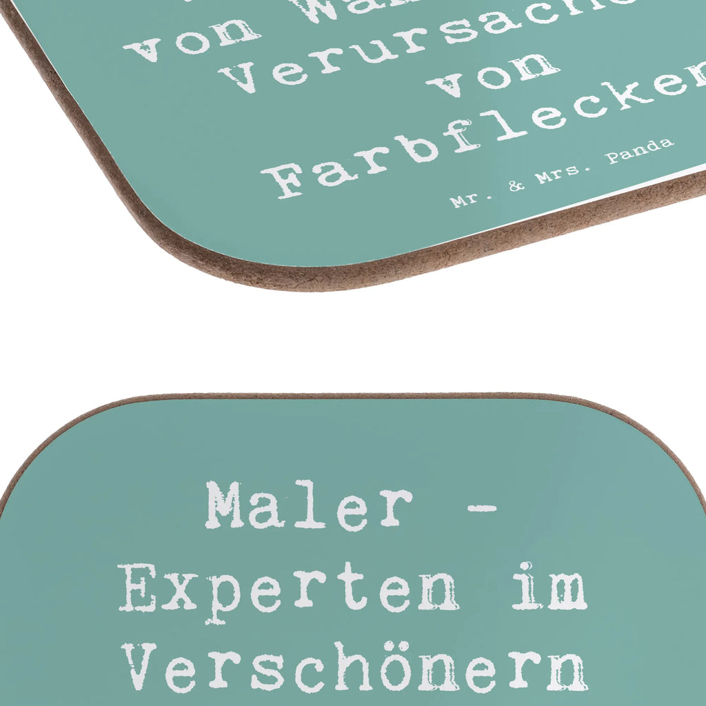 Square coaster Saying Maler - Experten im Verschönern von Wänden und Verursachen von Farbflecken. Korkuntersetzer, Untersetzer, Glasuntersetzer, Getränkeuntersetzer, Untersetzer Design, Tassen Untersetzer, Untersetzer Holz, Untersetzer Gläser, Holzuntersetzer, Untersetzer für Gläser, Bierdeckel, Untersetzer aus Holz, Beruf, Ausbildung, Jubiläum, Abschied, Rente, Kollege, Kollegin, Geschenk, Schenken, Arbeitskollege, Mitarbeiter, Firma, Danke, Dankeschön