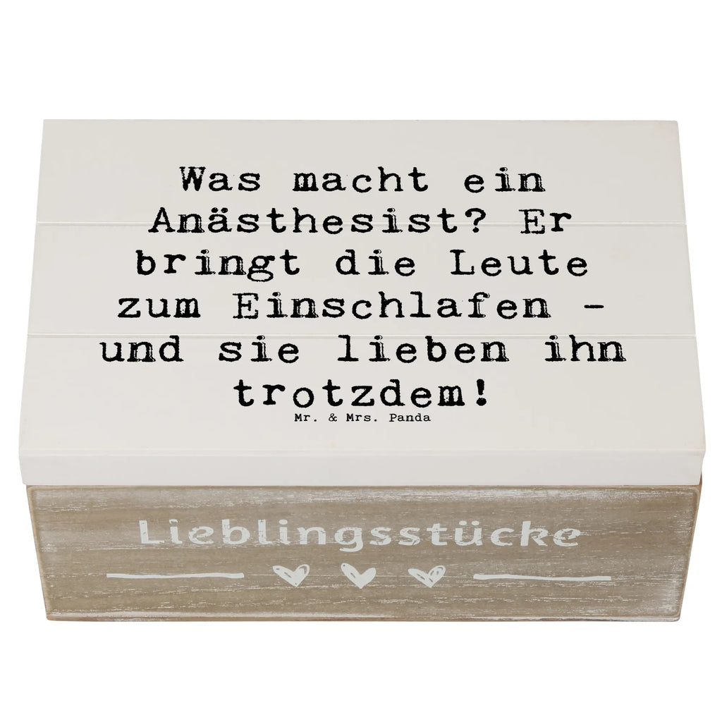Holzkiste Spruch Was macht ein Anästhesist? Er bringt die Leute zum Einschlafen - und sie lieben ihn trotzdem! XXL, Holzkiste, Erinnerungsbox, Aufbewahrungsbox, Truhe, Kiste, Erinnerungskiste, Schatulle, Schatzkiste, Dekokiste, Geschenkbox, Geschenkdose, Beruf, Ausbildung, Jubiläum, Abschied, Rente, Kollege, Kollegin, Geschenk, Schenken, Arbeitskollege, Mitarbeiter, Firma, Danke, Dankeschön