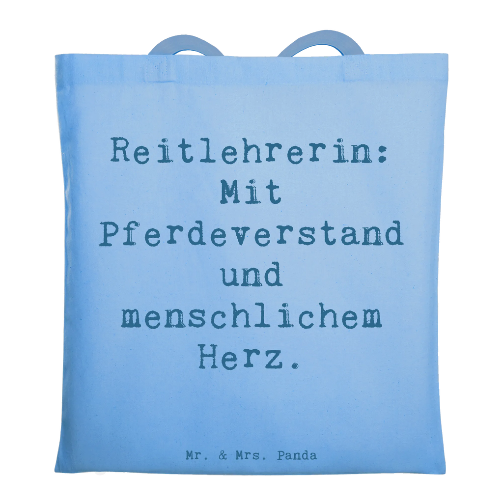 Tote bag Saying Reitlehrerin: Mit Pferdeverstand und menschlichem Herz. Strandtasche, Beutel, Tragetasche, Einkaufstasche, Jutebeutel, Einkaufstüte, Schultertasche, Laptoptasche, Stofftasche, Shopper, Badetasche, Stoffbeutel, Jutetasche, Tasche, Beuteltasche, Umhängetasche, Beruf, Ausbildung, Jubiläum, Abschied, Rente, Kollege, Kollegin, Geschenk, Schenken, Arbeitskollege, Mitarbeiter, Firma, Danke, Dankeschön