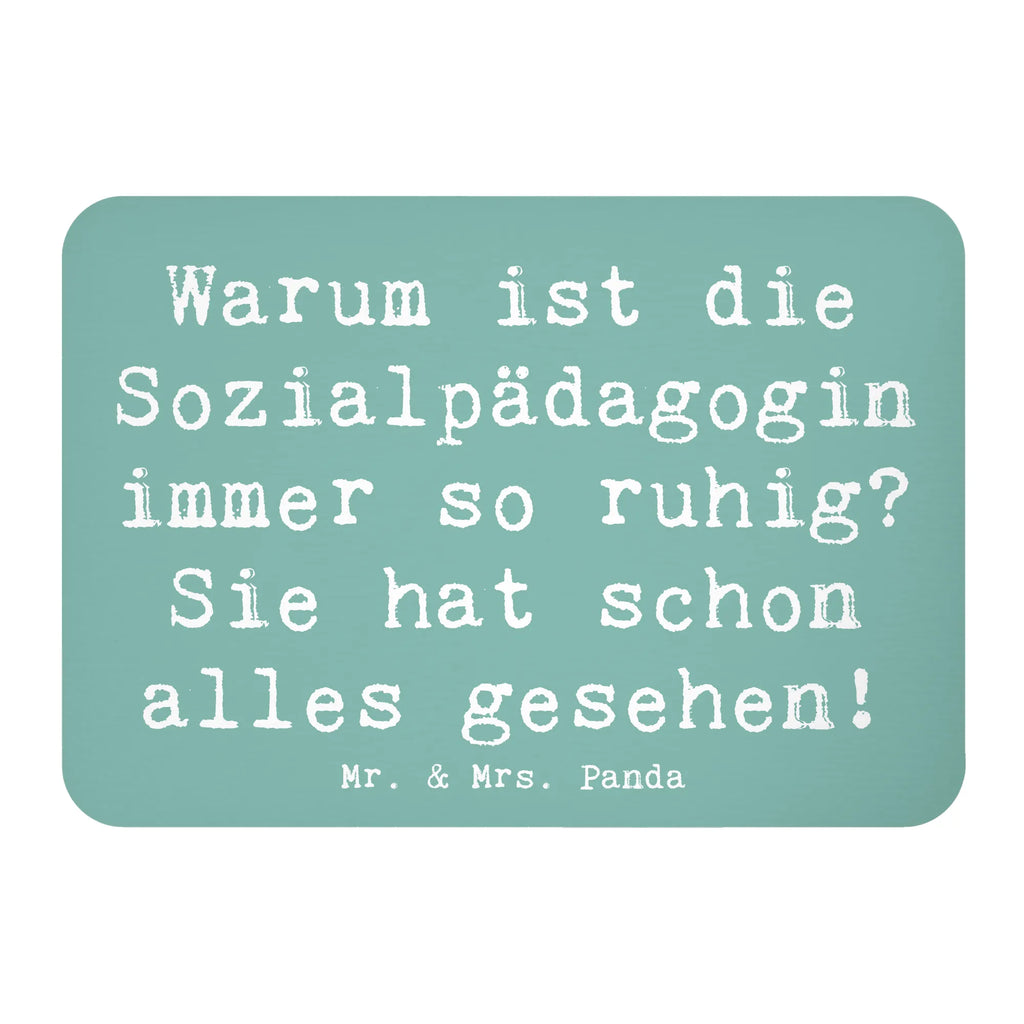 Magnet Saying Warum ist die Sozialpädagogin immer so ruhig? Sie hat schon alles gesehen! Notiz Magnet, Dekomagnet, Kühlschrank Dekoration, Kühlschrankmagnet, Motivmagnete, Whiteboard Magnet, Pinnwandmagnet, Souvenir Magnet, Beruf, Ausbildung, Jubiläum, Abschied, Rente, Kollege, Kollegin, Geschenk, Schenken, Arbeitskollege, Mitarbeiter, Firma, Danke, Dankeschön