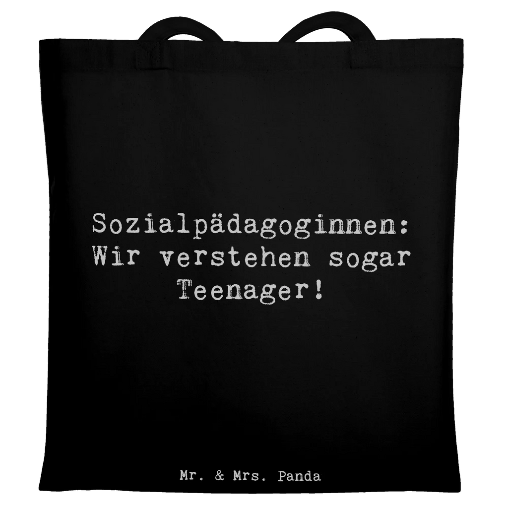 Tote bag Saying Sozialpädagoginnen: Wir verstehen sogar Teenager! Einkaufstüte, Badetasche, Beuteltasche, Einkaufstasche, Laptoptasche, Jutebeutel, Stofftasche, Tasche, Shopper, Schultertasche, Umhängetasche, Tragetasche, Jutetasche, Stoffbeutel, Strandtasche, Beutel, Beruf, Ausbildung, Jubiläum, Abschied, Rente, Kollege, Kollegin, Geschenk, Schenken, Arbeitskollege, Mitarbeiter, Firma, Danke, Dankeschön