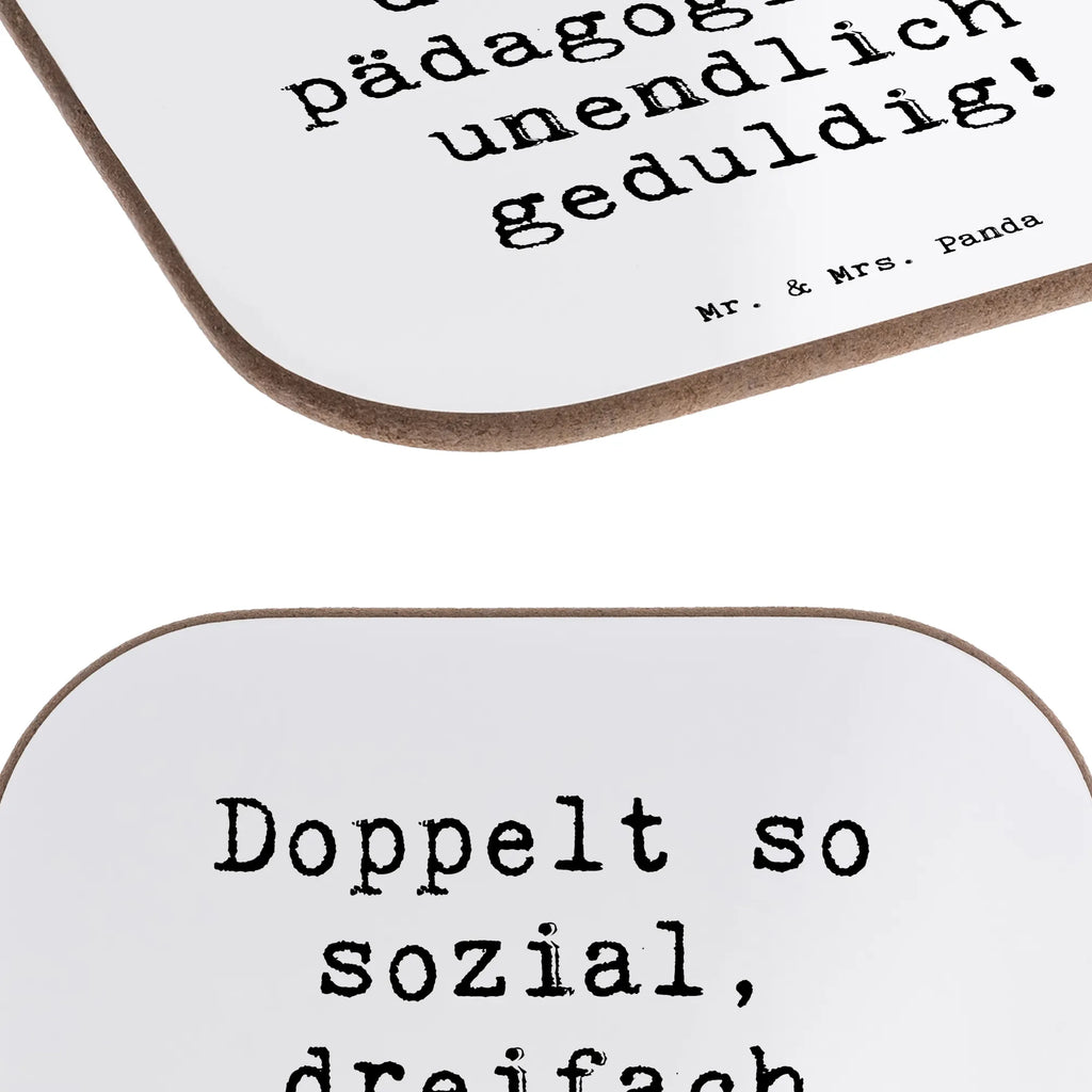 Square coaster Saying Doppelt so sozial, dreifach pädagogisch, unendlich geduldig! Glasuntersetzer, Bierdeckel, Tassen Untersetzer, Untersetzer Gläser, Korkuntersetzer, Untersetzer, Holzuntersetzer, Untersetzer aus Holz, Untersetzer Holz, Getränkeuntersetzer, Untersetzer für Gläser, Untersetzer Design, Beruf, Ausbildung, Jubiläum, Abschied, Rente, Kollege, Kollegin, Geschenk, Schenken, Arbeitskollege, Mitarbeiter, Firma, Danke, Dankeschön