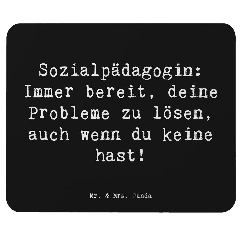 Mouse mat Saying Sozialpädagogin: Immer bereit, deine Probleme zu lösen, auch wenn du keine hast! Einzigartiges Mauspad, Büroausstattung, Mousepad, Mausunterlage, Designer Mauspad, PC Zubehör, Mauspad, Computer zubehör, Mauspad Büro, Arbeitszimmer, Beruf, Ausbildung, Jubiläum, Abschied, Rente, Kollege, Kollegin, Geschenk, Schenken, Arbeitskollege, Mitarbeiter, Firma, Danke, Dankeschön