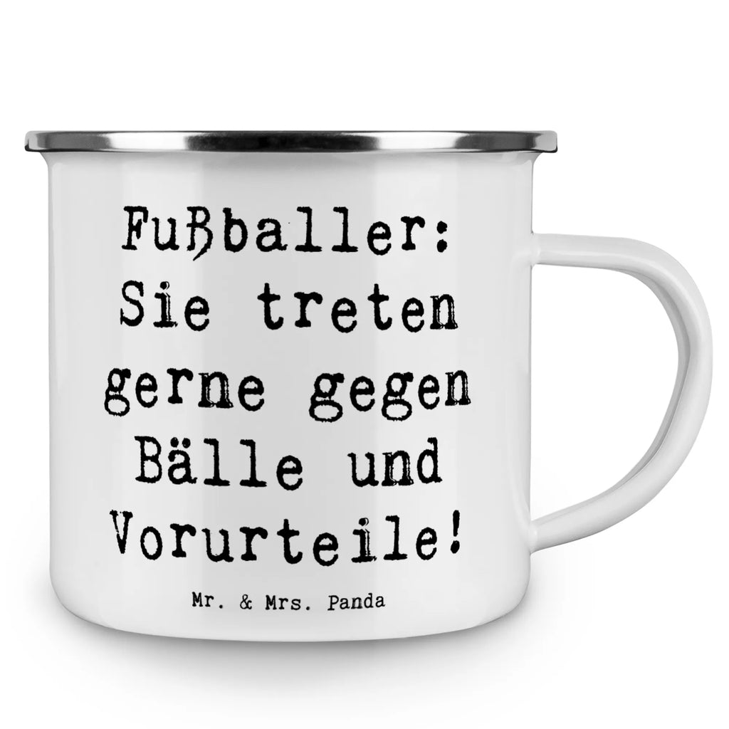 Enamel camping mug Saying Fußballer: Sie treten gerne gegen Bälle und Vorurteile! Camping Tasse Emaille, Metalltasse für Camping, Blechtassen, Emaille Tassen, Kaffee Blechtasse, Emailletasse, Trinkbecher, Outdoor Tasse, Campingbecher, Camping Tassen, Blechtasse, Emaille Becher Camping, Emaille Campingbecher, Emaille Tasse, Tasse Camping, Campingtassen, Camping Becher, Emaille Tasse Camping, Metalltasse, Tasse Emaille, Metall Tasse, Camping Tassen Emaille, Blechtasse Outdoor, Campingtasse, Emaille Trinkbecher, Emaille Becher, Camping Tasse Metall, Camping Becher Edelstahl, Edelstahl Trinkbecher, Outdoor Becher, Beruf, Ausbildung, Jubiläum, Abschied, Rente, Kollege, Kollegin, Geschenk, Schenken, Arbeitskollege, Mitarbeiter, Firma, Danke, Dankeschön