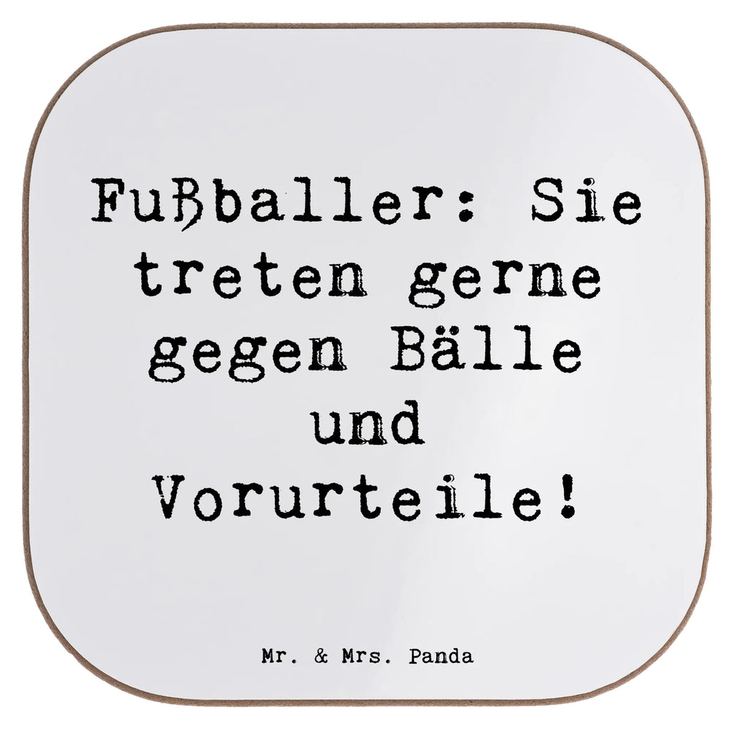 Square coaster Saying Fußballer: Sie treten gerne gegen Bälle und Vorurteile! Untersetzer Gläser, Untersetzer, Glasuntersetzer, Korkuntersetzer, Tassen Untersetzer, Untersetzer für Gläser, Bierdeckel, Holzuntersetzer, Untersetzer aus Holz, Untersetzer Holz, Getränkeuntersetzer, Untersetzer Design, Beruf, Ausbildung, Jubiläum, Abschied, Rente, Kollege, Kollegin, Geschenk, Schenken, Arbeitskollege, Mitarbeiter, Firma, Danke, Dankeschön