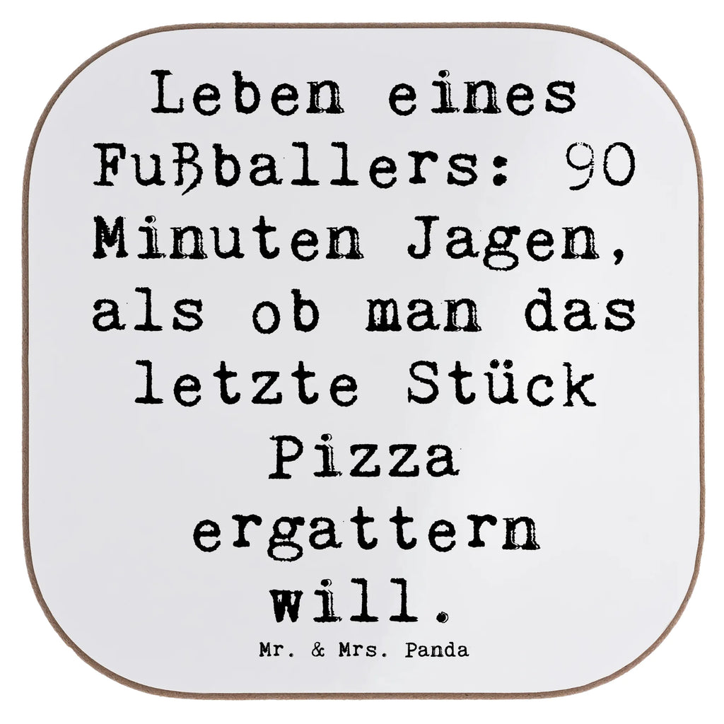 Square coaster Saying Leben eines Fußballers: 90 Minuten Jagen, als ob man das letzte Stück Pizza ergattern will. Untersetzer für Gläser, Untersetzer, Glasuntersetzer, Untersetzer Design, Untersetzer aus Holz, Untersetzer Holz, Getränkeuntersetzer, Untersetzer Gläser, Holzuntersetzer, Bierdeckel, Korkuntersetzer, Tassen Untersetzer, Beruf, Ausbildung, Jubiläum, Abschied, Rente, Kollege, Kollegin, Geschenk, Schenken, Arbeitskollege, Mitarbeiter, Firma, Danke, Dankeschön