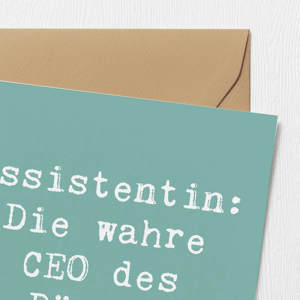 Deluxe Card Saying Assistentin: Die wahre CEO des Büros. Hochzeitskarte, Einladungskarte, Geburtstagskarte, Hochwertige Grußkarte, Hochwertige Klappkarte, Glückwunschkarte, Klappkarte, Karte, Grußkarte, Beruf, Ausbildung, Jubiläum, Abschied, Rente, Kollege, Kollegin, Geschenk, Schenken, Arbeitskollege, Mitarbeiter, Firma, Danke, Dankeschön