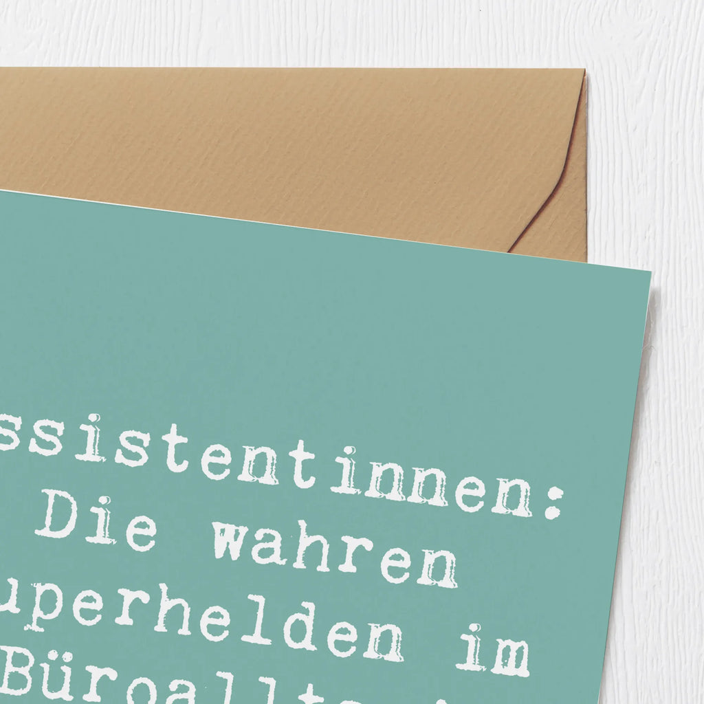 Deluxe Card Saying Assistentinnen: Die wahren Superhelden im Büroalltag! Karte, Klappkarte, Hochzeitskarte, Glückwunschkarte, Hochwertige Klappkarte, Geburtstagskarte, Grußkarte, Hochwertige Grußkarte, Einladungskarte, Beruf, Ausbildung, Jubiläum, Abschied, Rente, Kollege, Kollegin, Geschenk, Schenken, Arbeitskollege, Mitarbeiter, Firma, Danke, Dankeschön