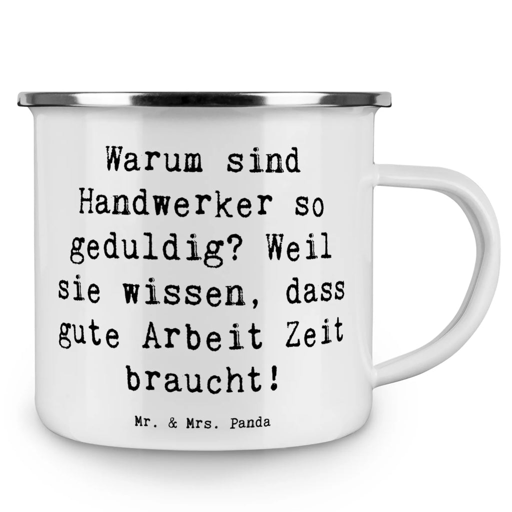Enamel camping mug Saying Warum sind Handwerker so geduldig? Weil sie wissen, dass gute Arbeit Zeit braucht! Metalltasse für Camping, Emaille Becher, Tasse Camping, Outdoor Tasse, Blechtassen, Campingtassen, Blechtasse, Camping Tasse Metall, Camping Becher Edelstahl, Emaille Tasse Camping, Edelstahl Trinkbecher, Tasse Emaille, Metalltasse, Emailletasse, Emaille Trinkbecher, Outdoor Becher, Campingtasse, Camping Tassen, Emaille Tasse, Blechtasse Outdoor, Campingbecher, Camping Tassen Emaille, Metall Tasse, Kaffee Blechtasse, Camping Becher, Camping Tasse Emaille, Emaille Tassen, Trinkbecher, Emaille Becher Camping, Emaille Campingbecher, Beruf, Ausbildung, Jubiläum, Abschied, Rente, Kollege, Kollegin, Geschenk, Schenken, Arbeitskollege, Mitarbeiter, Firma, Danke, Dankeschön