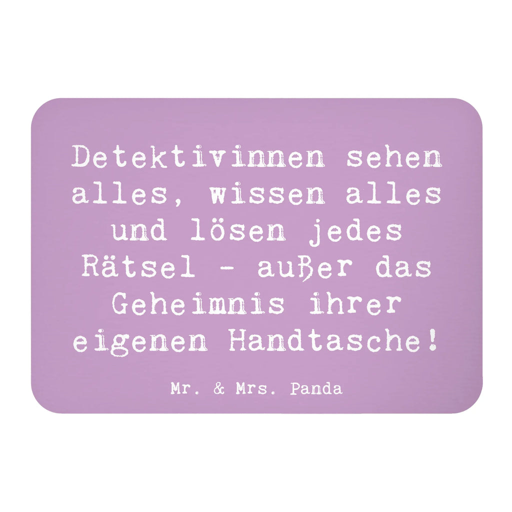 Magnet Spruch Detektivinnen sehen alles, wissen alles und lösen jedes Rätsel - außer das Geheimnis ihrer eigenen Handtasche! Kühlschrank Dekoration, Pinnwandmagnet, Whiteboard Magnet, Notiz Magnet, Kühlschrankmagnet, Motivmagnete, Souvenir Magnet, Dekomagnet, Beruf, Ausbildung, Jubiläum, Abschied, Rente, Kollege, Kollegin, Geschenk, Schenken, Arbeitskollege, Mitarbeiter, Firma, Danke, Dankeschön