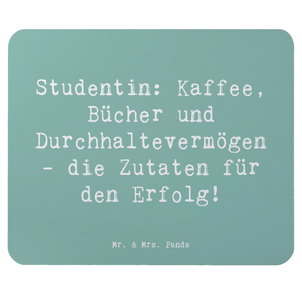 Mauspad Spruch Studentin: Kaffee, Bücher und Durchhaltevermögen - die Zutaten für den Erfolg! Büroausstattung, Mauspad Büro, Mauspad, Arbeitszimmer, PC Zubehör, Computer zubehör, Einzigartiges Mauspad, Mousepad, Mausunterlage, Designer Mauspad, Beruf, Ausbildung, Jubiläum, Abschied, Rente, Kollege, Kollegin, Geschenk, Schenken, Arbeitskollege, Mitarbeiter, Firma, Danke, Dankeschön