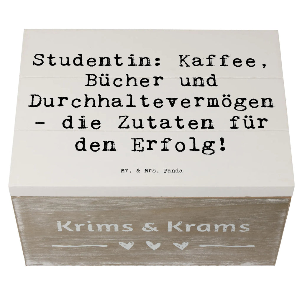 Wooden chest Saying Studentin: Kaffee, Bücher und Durchhaltevermögen - die Zutaten für den Erfolg! Aufbewahrungsbox Holz, Holztruhe, Holzbox mit Deckel, Holzkisten, aufbewahrungskisten, aufbewahrungstruhe, Holzkiste mit Deckel, Box aus Holz, box holz, aufbewahrungskiste mit deckel, Schatulle, truhe holz, Holzkiste, holzschatulle, holztruhen, Holzboxen, aufbewahrungsboxen, Aufbewahrungskiste, Aufbewahrungsbox, holzkästchen, Aufbewahrungsbox aus Holz, Holz Aufbewahrungsbox, Holzbox, holzschachtel, kiste holz, Geschenk, Danke, Dankeschön, Schenken, Beruf, Ausbildung, Abschied, Rente, Kollege, Kollegin, Arbeitskollege, Mitarbeiter, Jubiläum, Firma