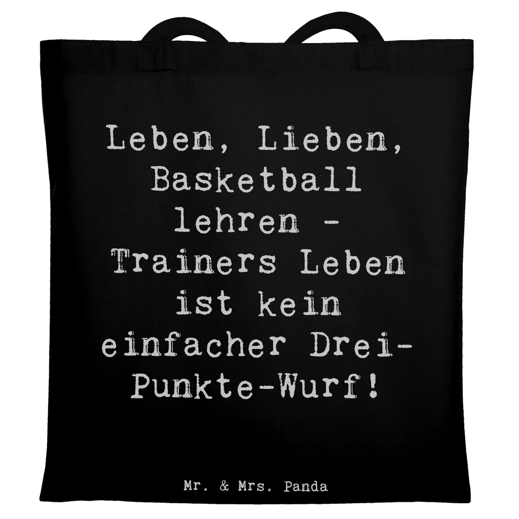 Tragetasche Spruch Leben, Lieben, Basketball lehren - Trainers Leben ist kein einfacher Drei-Punkte-Wurf! Beuteltasche, Shopper, Badetasche, Stofftasche, Einkaufstüte, Stoffbeutel, Jutebeutel, Einkaufstasche, Beutel, Tragetasche, Jutetasche, Strandtasche, Schultertasche, Laptoptasche, Tasche, Umhängetasche, Beruf, Ausbildung, Jubiläum, Abschied, Rente, Kollege, Kollegin, Geschenk, Schenken, Arbeitskollege, Mitarbeiter, Firma, Danke, Dankeschön